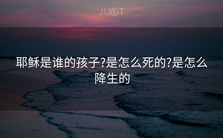 耶稣是谁的孩子?是怎么死的?是怎么降生的