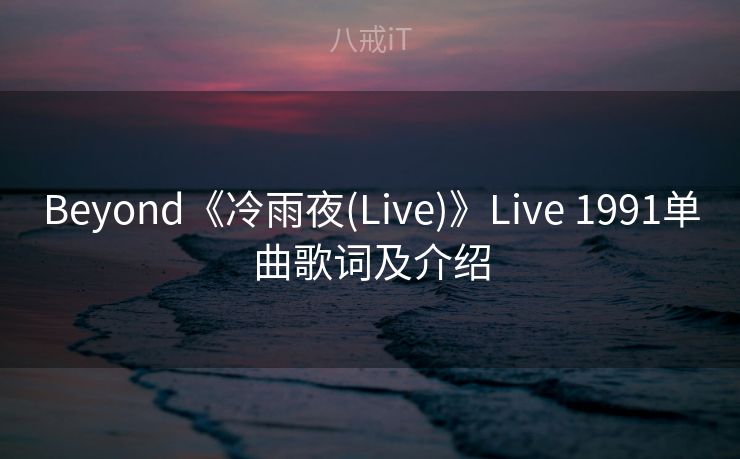Beyond《冷雨夜(Live)》Live 1991单曲歌词及介绍 Beyond《冷雨夜(Live)》Live 1991单曲歌词及介绍