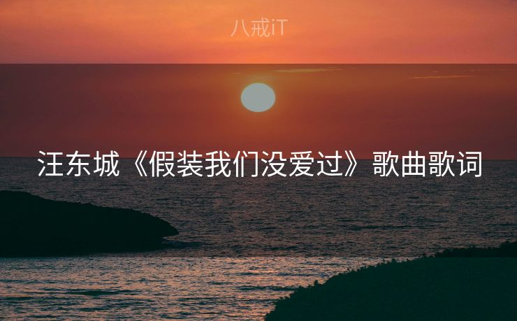 汪东城《假装我们没爱过》歌曲歌词