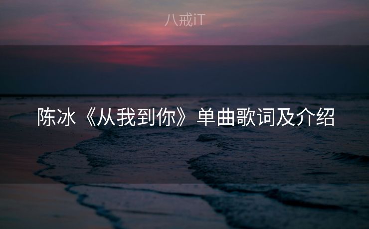陈冰《从我到你》单曲歌词及介绍
