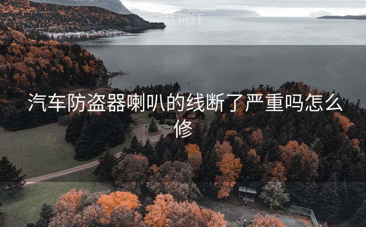  汽车防盗器喇叭的线断了严重吗怎么修