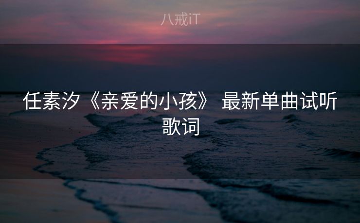 任素汐《亲爱的小孩》 最新单曲试听歌词