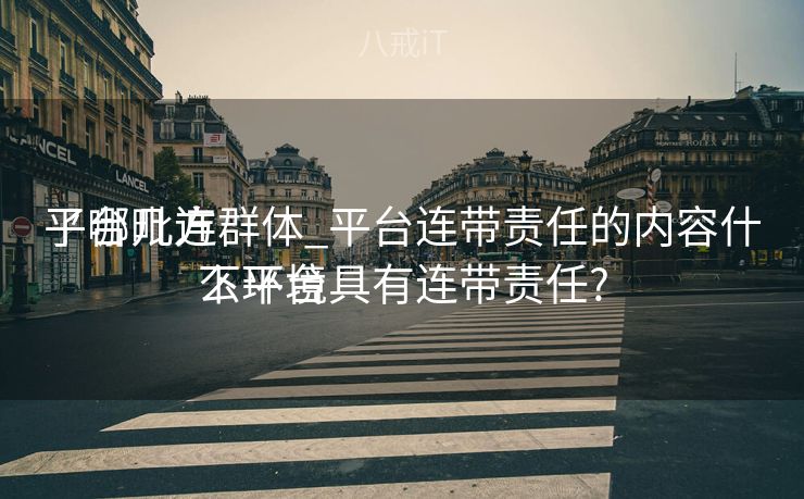 平台毗连
了哪几方群体_平台连带责任的内容什么环境
下平台具有连带责任?
