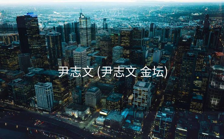 尹志文 (尹志文 金坛)