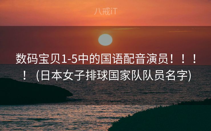 数码宝贝1-5中的国语配音演员！！！！ (日本女子排球国家队队员名字)