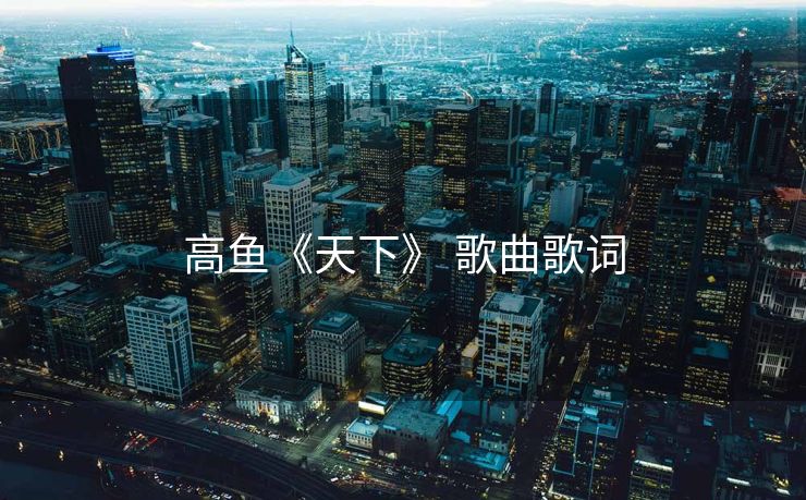 高鱼《天下》 歌曲歌词