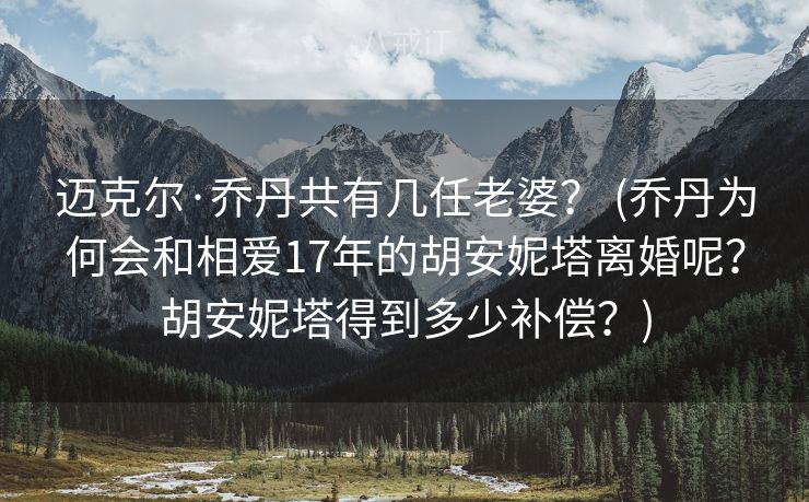 迈克尔·乔丹共有几任老婆？ (乔丹为何会和相爱17年的胡安妮塔离婚呢？胡安妮塔得到多少补偿？)