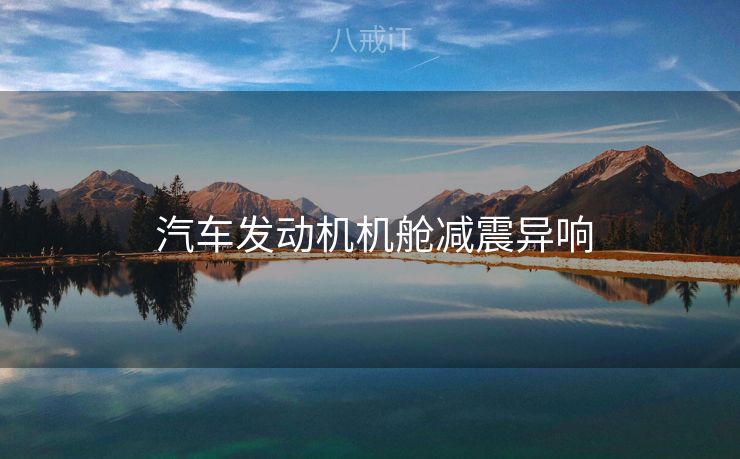  汽车发动机机舱减震异响