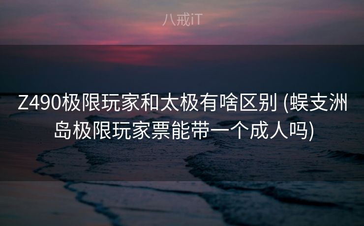 Z490极限玩家和太极有啥区别 (蜈支洲岛极限玩家票能带一个成人吗)