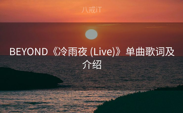 BEYOND《冷雨夜 (Live)》单曲歌词及介绍