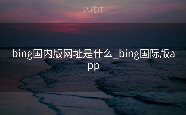 bing国内版网址是什么_bing国际版app