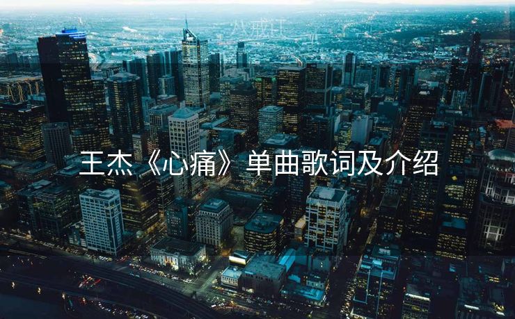 王杰《心痛》单曲歌词及介绍