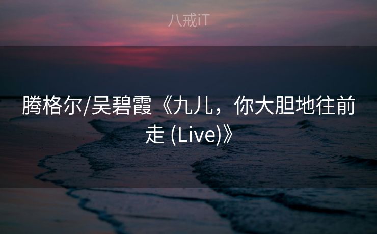 腾格尔/吴碧霞《九儿，你大胆地往前走 (Live)》