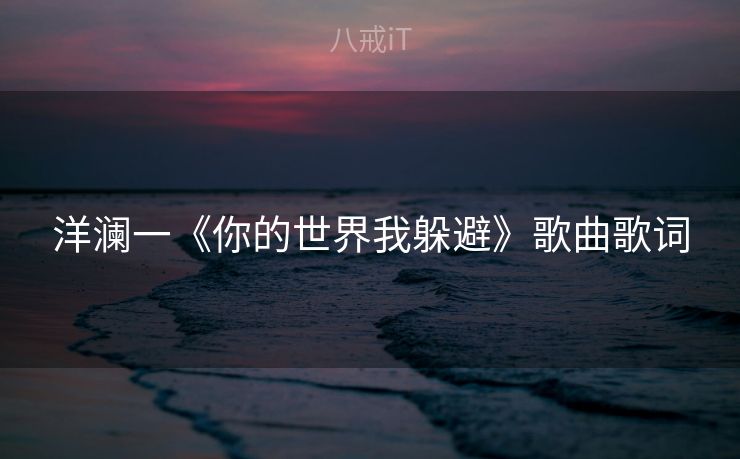 洋澜一《你的世界我躲避》歌曲歌词