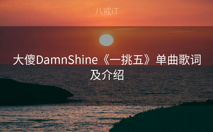 大傻DamnShine《一挑五》单曲歌词及介绍