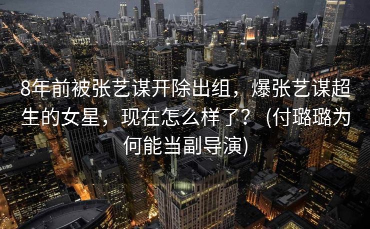 8年前被张艺谋开除出组,爆张艺谋超生的女星,现在怎么样了? (付璐璐为何能当副导演) 8年前被张艺谋开除出组,爆张艺谋超生的女星,现在怎么样了? (付璐璐为何能当副导演)