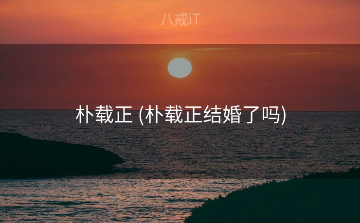 朴载正 (朴载正结婚了吗)