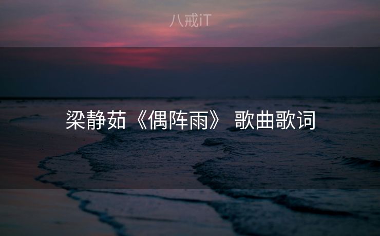 梁静茹《偶阵雨》 歌曲歌词