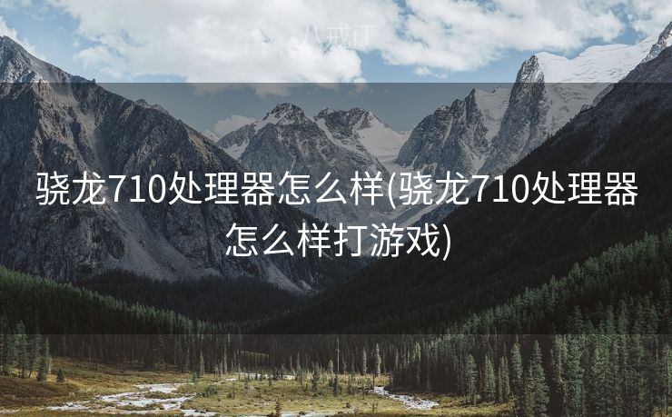 骁龙710处理器怎么样(骁龙710处理器怎么样打游戏)