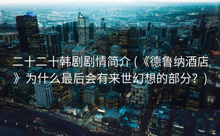 二十二十韩剧剧情简介 (《德鲁纳酒店》为什么最后会有来世幻想的部分？)