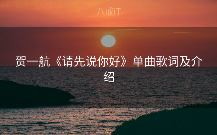 贺一航《请先说你好》单曲歌词及介绍 贺一航《请先说你好》单曲歌词及介绍
