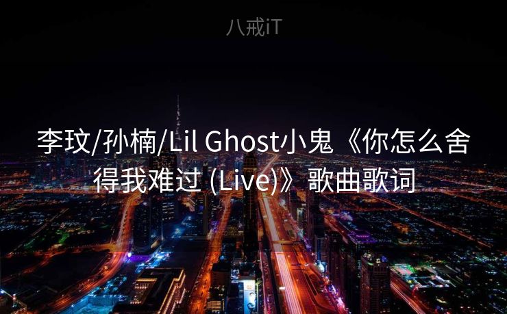 李玟/孙楠/Lil Ghost小鬼《你怎么舍得我难过 (Live)》歌曲歌词