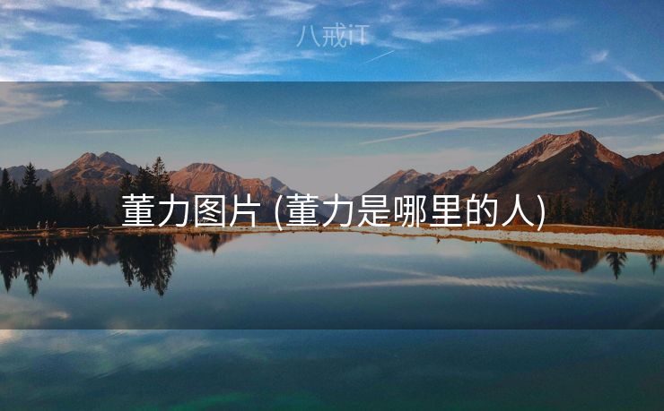 董力图片 (董力是哪里的人)