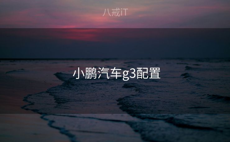  小鹏汽车g3配置