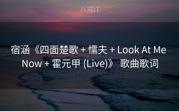 宿涵《四面楚歌 + 懦夫 + Look At Me Now + 霍元甲 (Live)》 歌曲歌词 宿涵《四面楚歌 + 懦夫 + Look At Me Now + 霍元甲 (Live)》 歌曲歌词