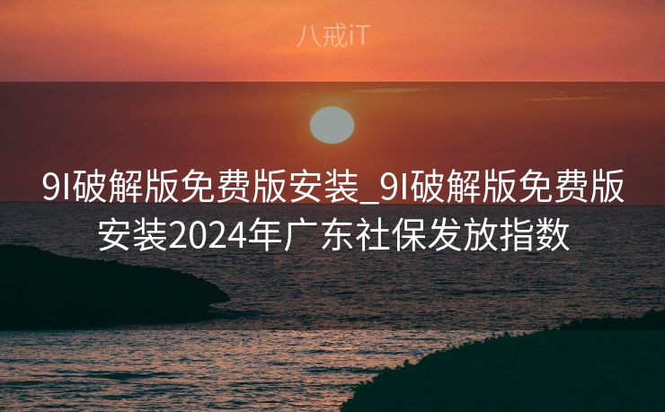 9I破解版免费版安装_9I破解版免费版安装2024年广东社保发放指数