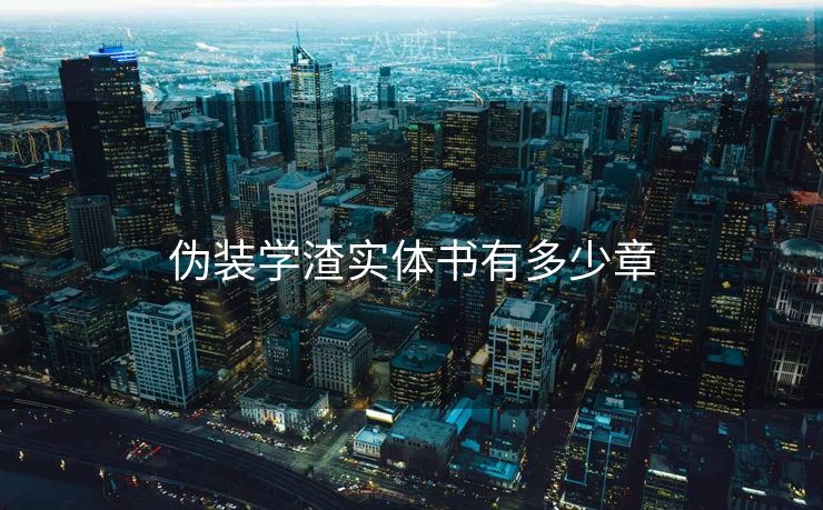 伪装学渣实体书有多少章