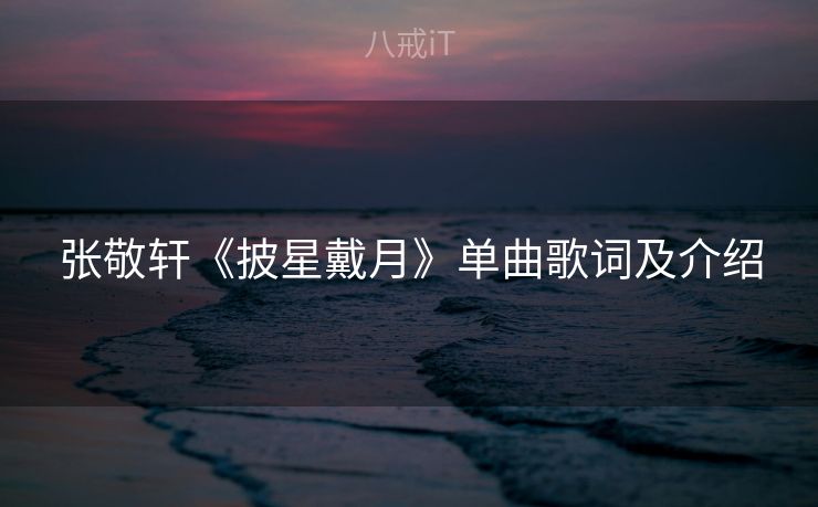 张敬轩《披星戴月》单曲歌词及介绍