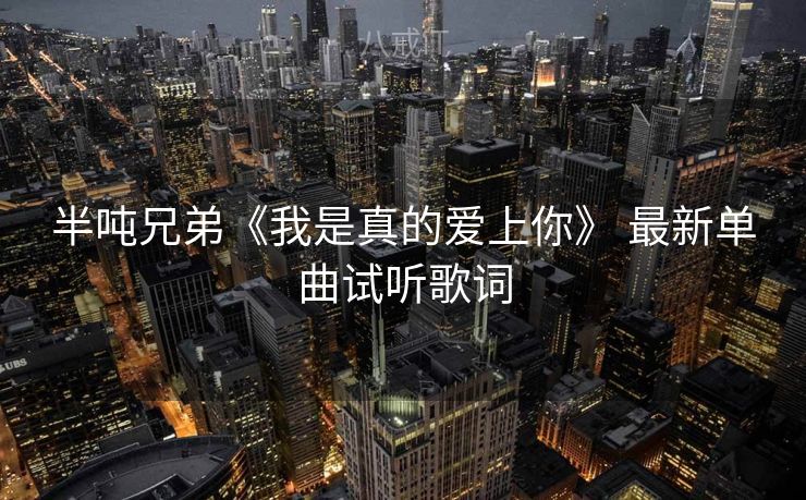 半吨兄弟《我是真的爱上你》 最新单曲试听歌词