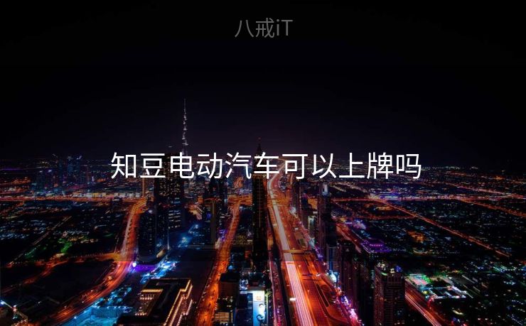  知豆电动汽车可以上牌吗