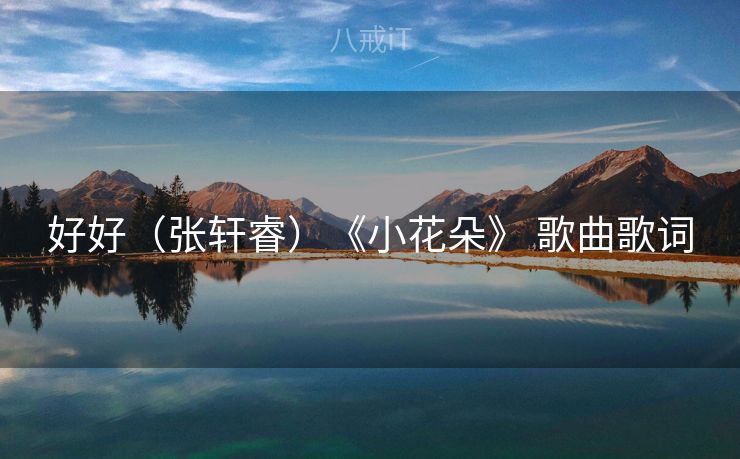 好好（张轩睿）《小花朵》 歌曲歌词