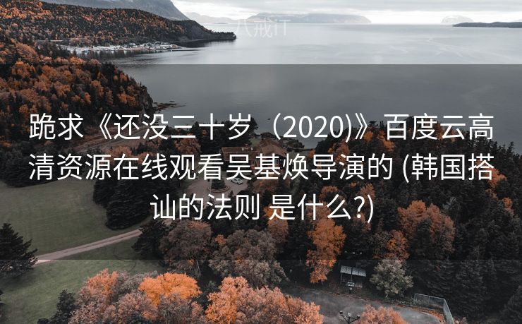 跪求《还没三十岁（2020)》百度云高清资源在线观看吴基焕导演的 (韩国搭讪的法则 是什么?)
