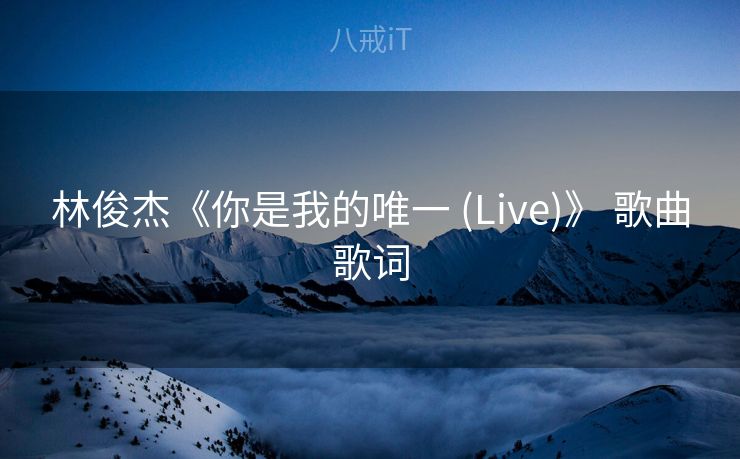 林俊杰《你是我的唯一 (Live)》 歌曲歌词 林俊杰《你是我的唯一 (Live)》 歌曲歌词