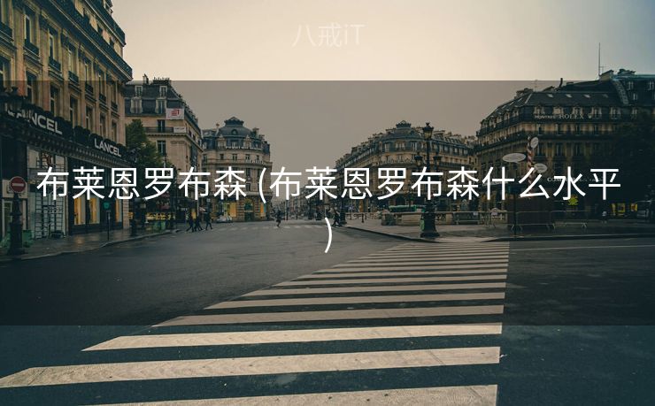 布莱恩罗布森 (布莱恩罗布森什么水平) 布莱恩罗布森 (布莱恩罗布森什么水平)