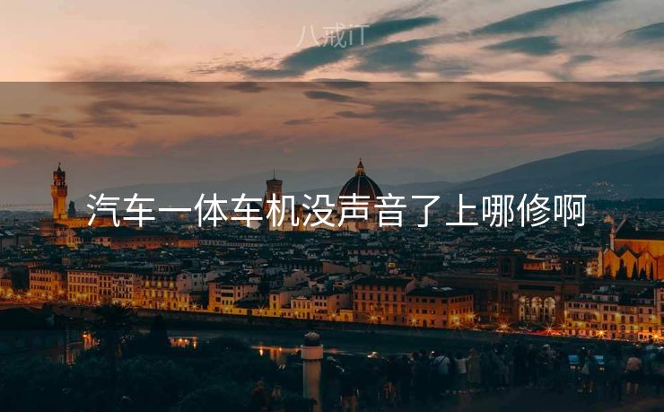  汽车一体车机没声音了上哪修啊