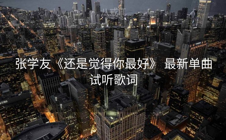 张学友《还是觉得你最好》 最新单曲试听歌词