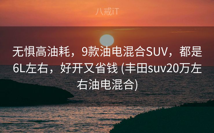 无惧高油耗，9款油电混合SUV，都是6L左右，好开又省钱 (丰田suv20万左右油电混合)