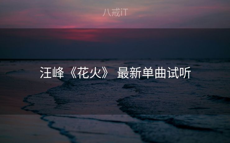 汪峰《花火》 最新单曲试听