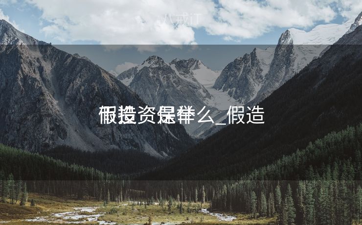 假造
币投资是什么_假造
币投资保举
