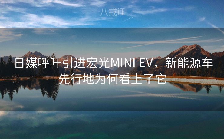 日媒呼吁引进宏光MINI EV，新能源车先行地为何看上了它