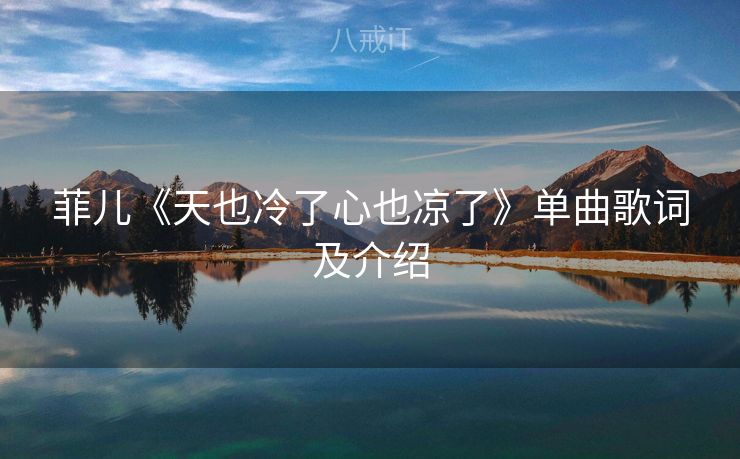 菲儿《天也冷了心也凉了》单曲歌词及介绍