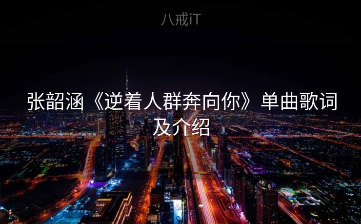 张韶涵《逆着人群奔向你》单曲歌词及介绍
