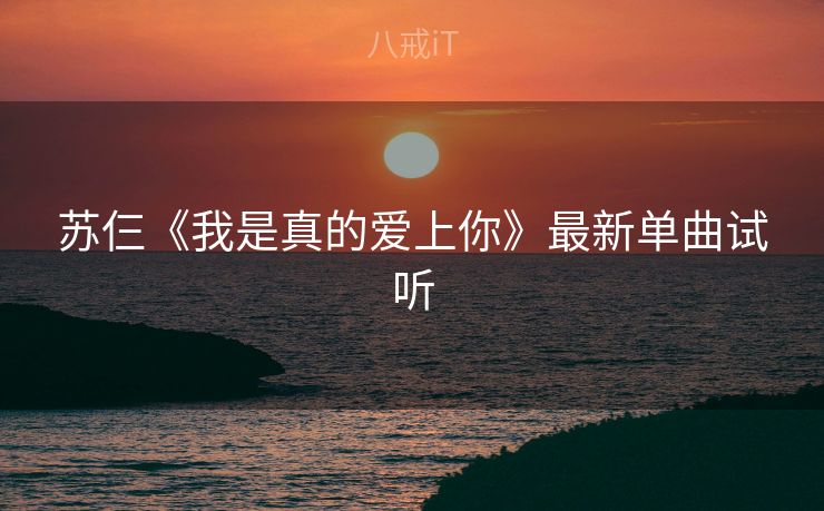苏仨《我是真的爱上你》最新单曲试听