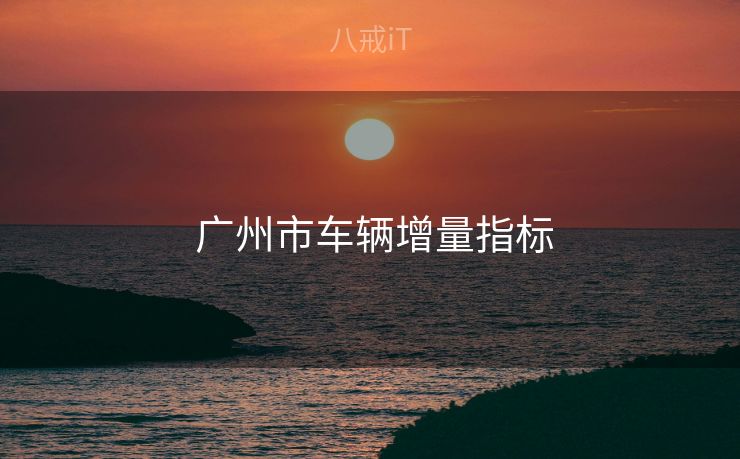 广州市车辆增量指标 广州市车辆增量指标