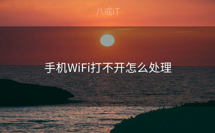 手机WiFi打不开怎么处理