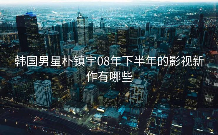 韩国男星朴镇宇08年下半年的影视新作有哪些 韩国男星朴镇宇08年下半年的影视新作有哪些